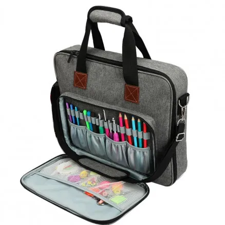 Infinity Hearts Shoulder Bag/Laptop Bag Grey 40x6x31cm